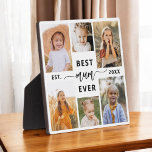Placa Expositora Mejor Mamá de la historia - Collage de fotos del D<br><div class="desc">Celebra tu mamá con la "mejor Mamá de la historia" del Collage de fotos del Día de la Madre. Esta placa personalizada presenta un hermoso collage de preciadas fotos, que capturan momentos y recuerdos especiales. El sincero mensaje "La mejor Mamá de la historia" agrega un toque amoroso. Diseñado a partir...</div>