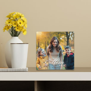 Placa Expositora Mejor Mamá del Mundo Foto del Día de la Madre