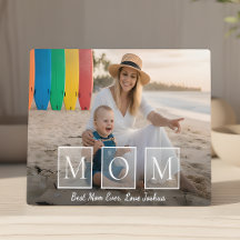 Mejor Mamá del Mundo Foto Familiar