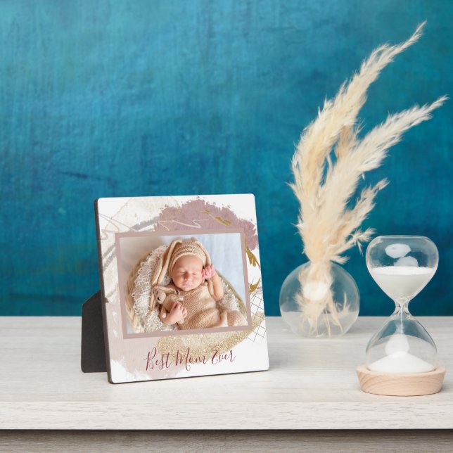 Placa Expositora Mejor Mamá Foto De Arte Moderno (in situ)