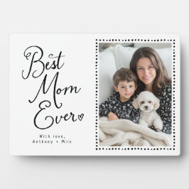 Placa Expositora Mejor Mamá Guión Whimsical 1 Foto