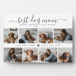 Placa Expositora Mejor Mamá Perro: Día de la Madre de la Foto Perro