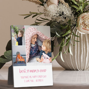 Placa Expositora Mejor Mamá Que Ha Leído El Corazón Editable 3 Foto