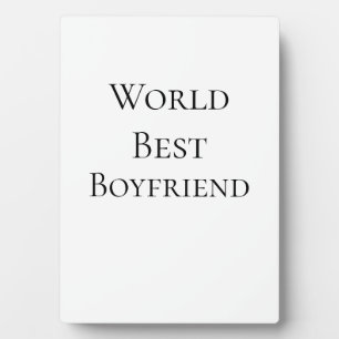 Placa Expositora Mejor marido hombre novio del mundo día de San Val