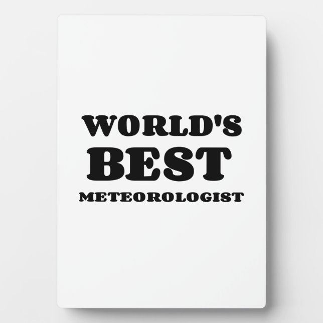 PLACA EXPOSITORA MEJOR METEOROLOGISTA DEL MUNDO (Frente)