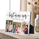 Placa Expositora Mejor MiMi Ever - Collage de fotos de nietos<br><div class="desc">Celebra el "Mejor MiEver" con este Collage de fotos de nietos personalizado. Este sincero regalo cuenta con un bello collage de preciadas fotos que capturan momentos especiales, complementado con un mensaje amoroso. Diseñado con materiales de alta calidad y acabados elegantes, es ideal para exhibirse en casa como un querido keepsake....</div>