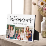 Placa Expositora Mejor Momma de la Historia - Collage de fotos del<br><div class="desc">Celebra a tu madre con la "mejor Collage de fotos de mamá de todos los tiempos". Esta placa personalizada presenta un hermoso collage de preciadas fotos, que capturan momentos y recuerdos especiales. El sincero mensaje "Mejor Mamá Nunca" agrega un toque amoroso. Diseñado a partir de materiales de alta calidad con...</div>