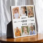 Placa Expositora Mejor NaNa de la historia - Collage de fotos de ni<br><div class="desc">Celebra el "Mejor NaNa Ever" con esta placa personalizada de Collage de fotos para nietos. Este sincero regalo cuenta con un bello collage de preciadas fotos que capturan momentos especiales, complementado con un mensaje amoroso. Diseñado con materiales de alta calidad y acabados elegantes, es ideal para exhibirse en casa como...</div>