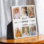 Placa Expositora Mejor Nonna de la Historia - Collage de fotos de l<br><div class="desc">Celebra el "Mejor NaNa Ever" con esta placa personalizada de Collage de fotos para nietos. Este sincero regalo cuenta con un bello collage de preciadas fotos que capturan momentos especiales, complementado con un mensaje amoroso. Diseñado con materiales de alta calidad y acabados elegantes, es ideal para exhibirse en casa como...</div>
