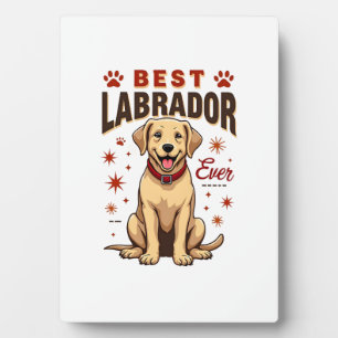 Placa Expositora Mejor padre de Labrador de todos los tiempos Vinta