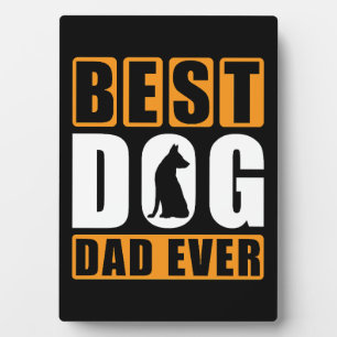 Placa Expositora Mejor papá de perro de todos