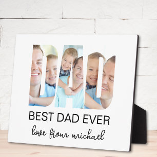 Placa Expositora Mejor Papá del Mundo Foto Carta