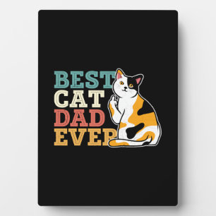 Placa Expositora Mejor Papá Gato