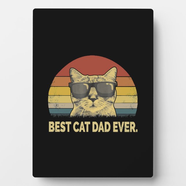 Placa Expositora Mejor Papá Gato (Frente)