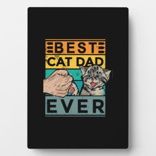 Placa Expositora Mejor Papá Gato Nunca Padre Padre Padre Día Cumple