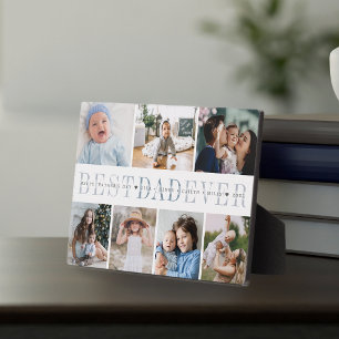 Placa Expositora Mejor Papá Nunca   7 Collage del Día del Padre Fot