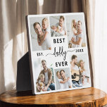 Placa Expositora Mejor Papá Nunca - Collage de fotos del Día del Pa<br><div class="desc">Celebra a tu padre con el Collage de fotos Plaque del Día del Padre "Mejor Papá Nunca", un sincero homenaje al hombre que significa el mundo para ti. Esta placa de excelente fabricación presenta un collage de fotos de personalizable de alta calidad, que le permite mostrar recuerdos y momentos especiales....</div>