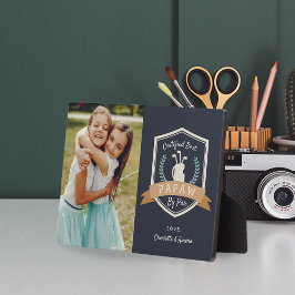 Placa Expositora Mejor Papaw De Par | Foto del abuelo del golf