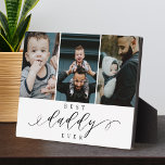Placa Expositora Mejor Papi | Collage de fotos del Día del Padre<br><div class="desc">Envíe un hermoso regalo personalizado del día de su padre a su padre que apreciará para siempre. Collage especial de fotos familiares del día del padre para mostrar tus fotos familiares y recuerdos especiales. Nuestro diseño cuenta con un diseño fotográfico sencillo de 3 fotos con "Mejor papi nunca" diseñado en...</div>