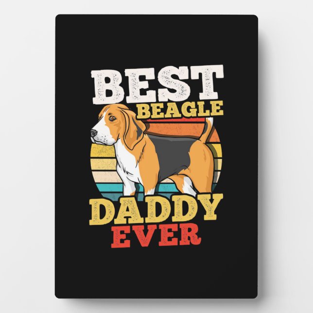 Placa Expositora Mejor Papi Perro Beagle (Frente)