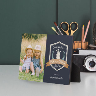 Placa Expositora Mejor Pappous Por Par   Abuelo de golf