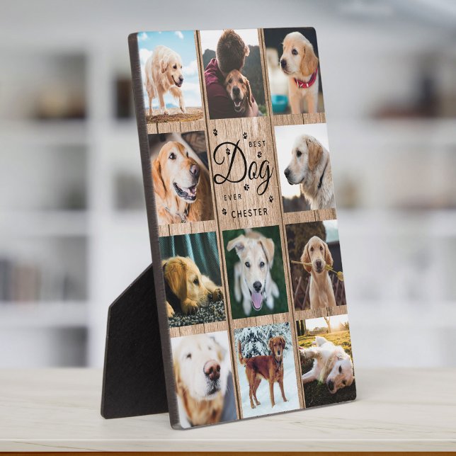 Placa Expositora Mejor Perro Granjero Castillo Rústico Collage de f (Subido por el creador)