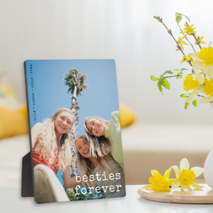 Placa Expositora Mejor Personalizado de amigos Besties para siempre