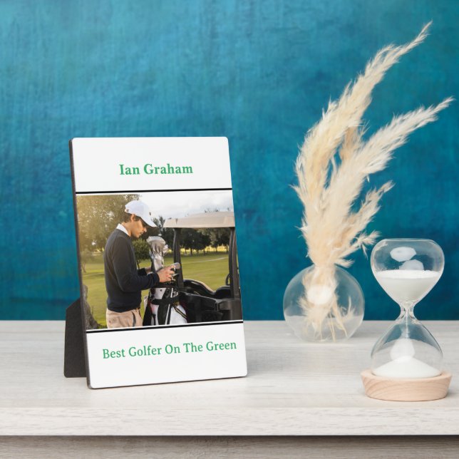 Placa Expositora Mejor Plaque de Golfer (Lado)