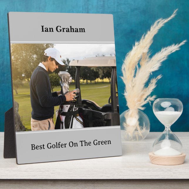 Placa Expositora Mejor Plaque de Golfer (Lado)