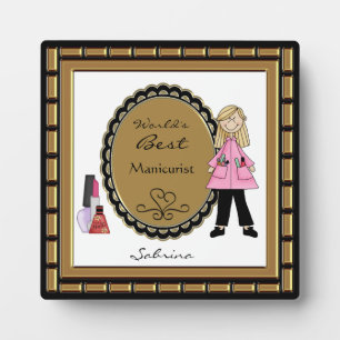 Placa Expositora Mejor Plaque Profesional de Belleza del Mundo