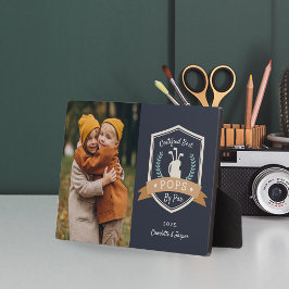 Placa Expositora Mejor Pops Por Par | Foto del abuelo del golf