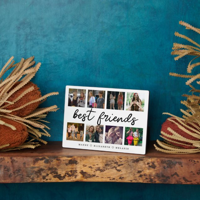 Placa Expositora Mejor Regalo De Guión De Amigos Para Collage de fo (Lado)