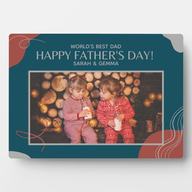 Placa Expositora ¡MEJOR regalo para los DADS! Añadir fotos- Los pad (Frente)