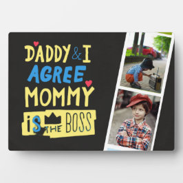 Placa Expositora ¡MEJOR regalo para los DADS! Añadir fotos- Los pad