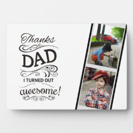 Placa Expositora ¡MEJOR regalo para los DADS! Añadir fotos- Los pad