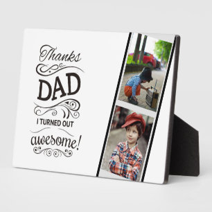 Placa Expositora ¡MEJOR regalo para los DADS! Añadir fotos- Los pad
