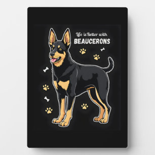 Placa Expositora Mejor vida con Beauce Sheepdog Tank Top