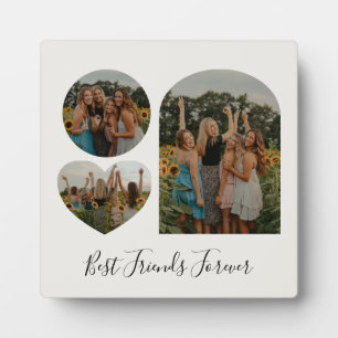 Placa Expositora Mejores Amigas Para Siempre BFF Forma de Foto Pers