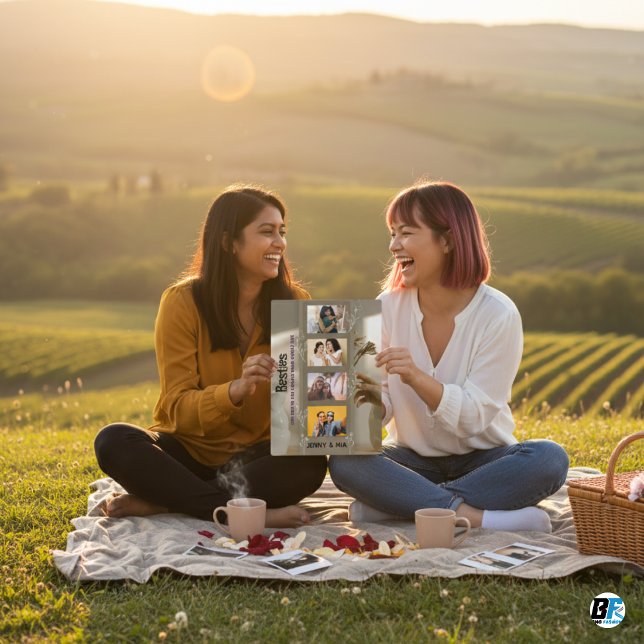 Placa Expositora Mejores amigos | Collage de fotos Bestie (Subido por el creador)