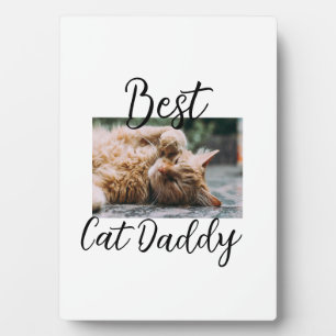 Placa Expositora Mejores padres gato Daddy mascota foto papá mamá s