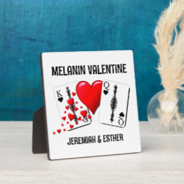 Placa Expositora Melanin Valentine BLACK QUEEN KING
