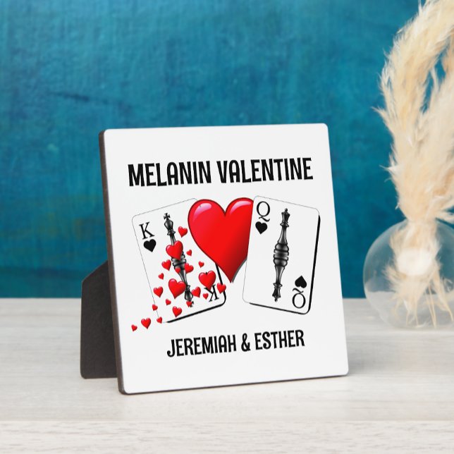 Placa Expositora Melanin Valentine BLACK QUEEN KING (Subido por el creador)
