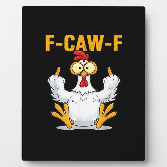 Placa Expositora Meme del Gallo Clásico de Cita (Frente)