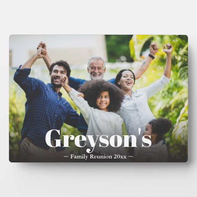 Placa Expositora Memorabilia de Reunión Familiar (Frente)