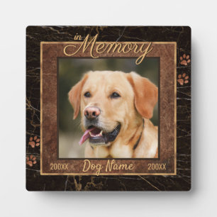Placa Expositora Memoria del perro Marble Rústico de la Plaza del O