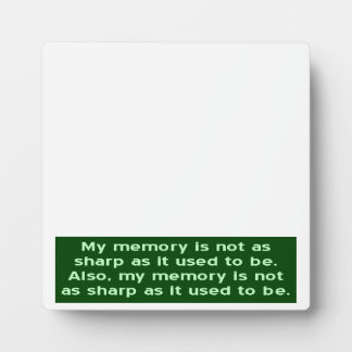 Placa Expositora Memoria No Tan Buena