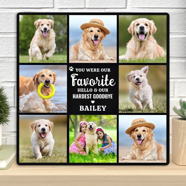 Placa Expositora Memorial 8 Colaje de Fotos Perro Pérdida de Mascot (Subido por el creador)