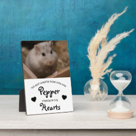 Placa Expositora Memorial Adorable para Mascotas Infantiles