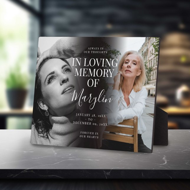 Placa Expositora Memorial de funeral con estilo Antes y después Fot (Subido por el creador)