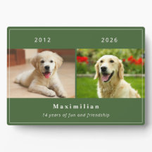 Memorial de Mascota con Nombre Personalizado y 2 F